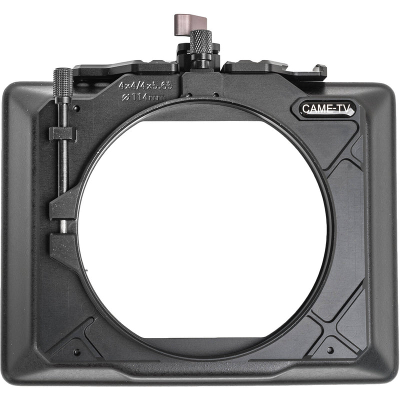 CAME-TV Matte Box with 114mm Cine Lens Opening and Carbon Fiber Top Flag