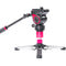 CAME-TV TP-MQB Carbon Fiber Monopod with Pivoting Foot Stand and Fluid Head