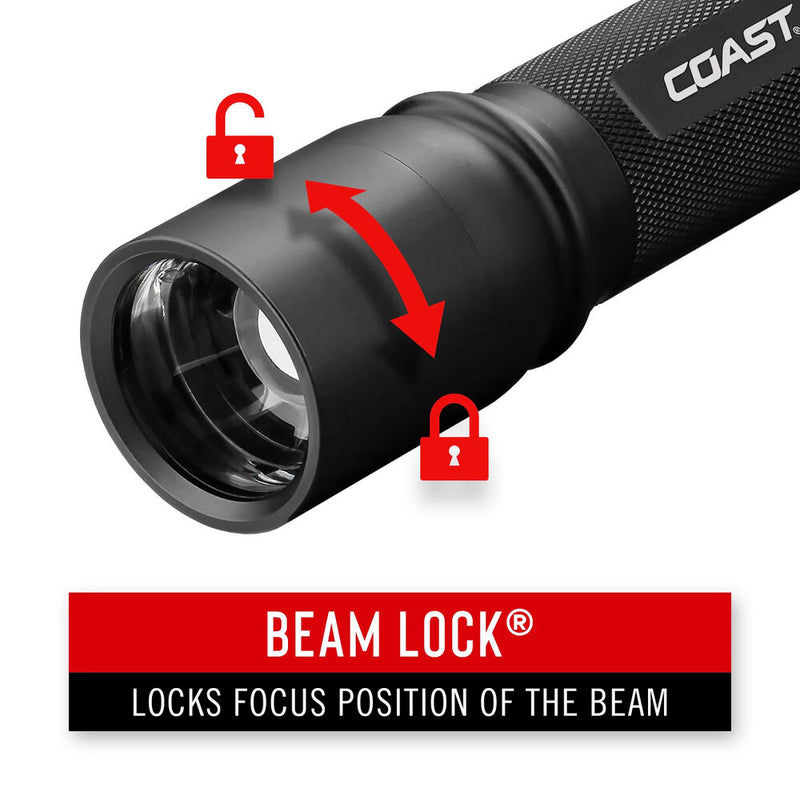 COAST XP9R Dual Power Rechargeable Flashlight (Display Box)