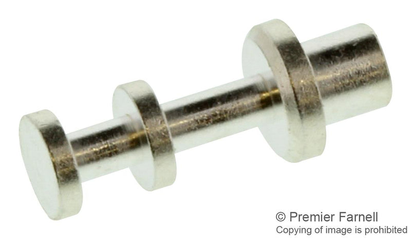 CAMBION 160-1724-02-01-00 Turret Solder Press Mount Terminal, Non Insulated, 2.95 mm, Silver, 11.89 mm, 2.77 mm