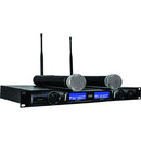Technical Pro WM1302 Dual-Channel Wireless Handheld Microphone System (509 & 555 MHz)