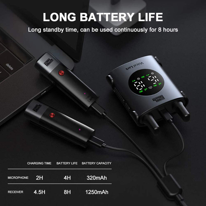 Pixel Voical Lark 2-Person Wireless Microphone System for DSLR Cameras and Smartphones (590 to 610 MHz)