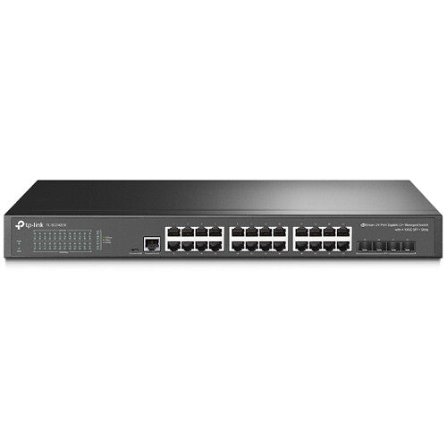 TP-Link JetStream 24-Port Gigabit L2+ Managed Switch with 4 10GE SFP+ Slots