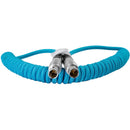 Kondor Blue LEMO to LEMO 2-Pin Coiled Power Cable for ARRI to Teradek