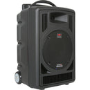 Galaxy Audio TV8 Traveler 8" 120W 2-Way Rechargeable PA System with Bluetooth, CD Player, Handheld Wireless Mic, Headset Mic & Bodypack