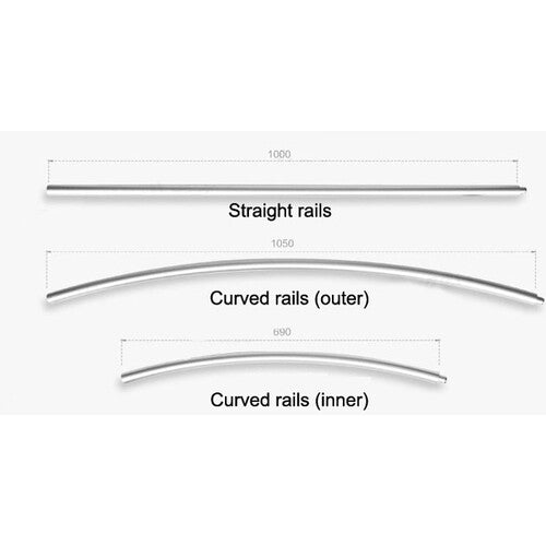 CAME-TV Skater Dolly with 8 Straight & 6 Curved Rail Kit