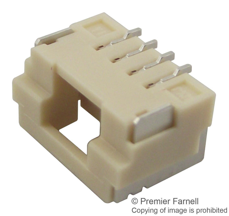 MOLEX 502382-0470 Wire-To-Board Connector, Vertical, 1.25 mm, 4 Contacts, Receptacle, CLIK-Mate 502382 Series, Crimp