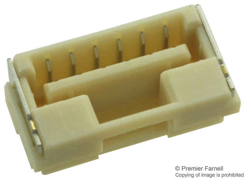 MOLEX 502386-0670 Wire-To-Board Connector, Right Angle, 1.25 mm, 6 Contacts, Receptacle, CLIK-Mate 502386 Series