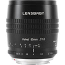 Lensbaby Velvet 85mm f/1.8 Lens for Leica L (Black)