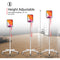 CTA Digital Heavy-Duty Security Gooseneck Floor Stand for 7-13" Tablets (White)