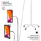 CTA Digital Heavy-Duty Security Gooseneck Floor Stand for 7-13" Tablets (White)