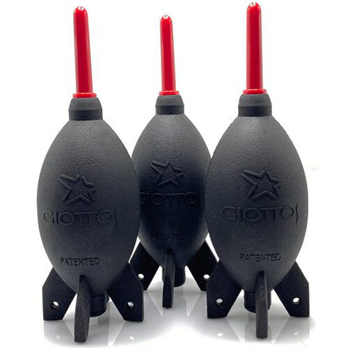 Giottos Rocket Air Blaster Large Dust-Removal Tool&nbsp;3-Pack (Black)