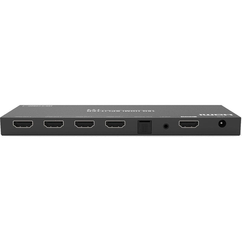 BZBGear 4-Port 4K 60Hz HDMI Splitter/Down-Scaler with Digital and Analog Audio Output