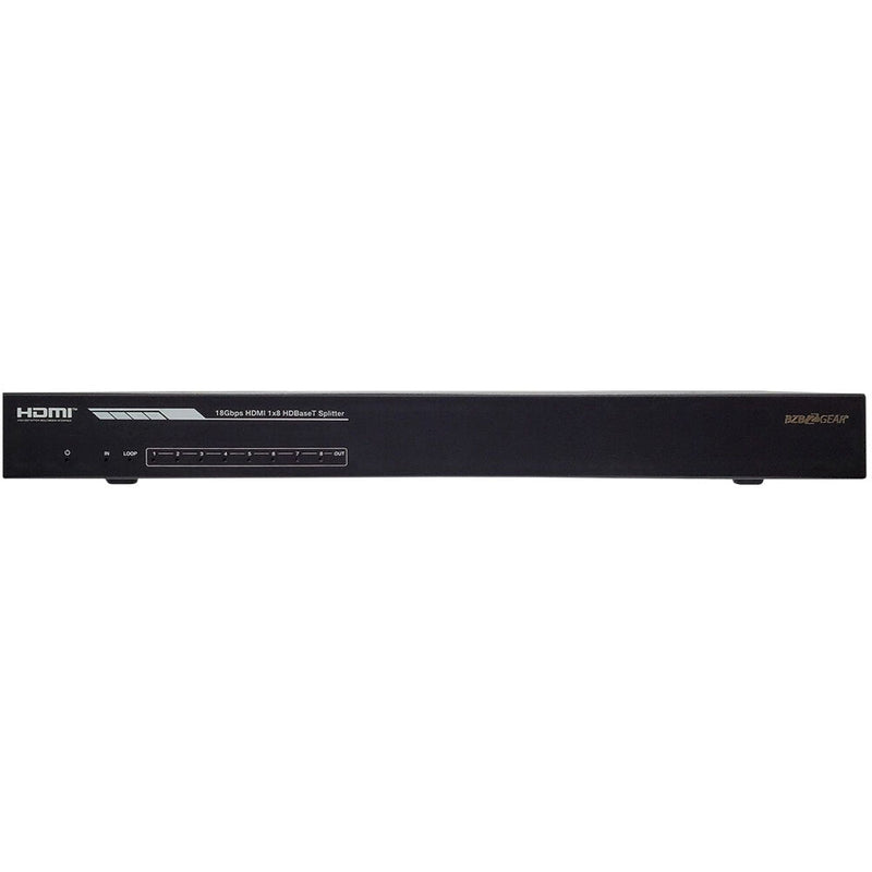 BZBGear 1x8 UHD 4K 18 Gb/s HDMI-over-HDBaseT Splitter/Distribution Amplifier