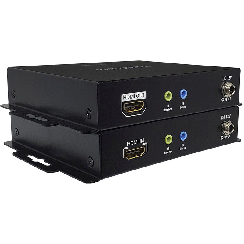 BZBGear 4K HDMI USB KVM Extender Kit over Fiber with HDR, 2-Way IR & RS-232