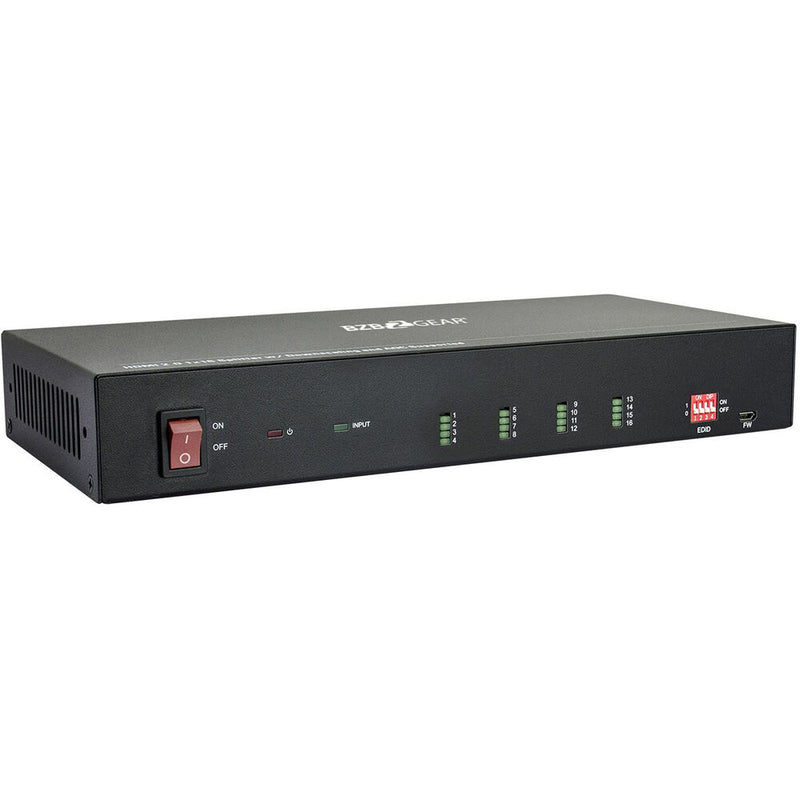 BZBGear 1x16 HDMI 2.0 Splitter with Downscaling and AOC Supported