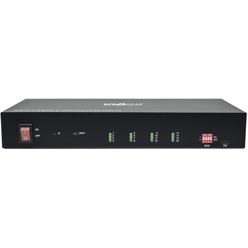 BZBGear 1x16 HDMI 2.0 Splitter with Downscaling and AOC Supported