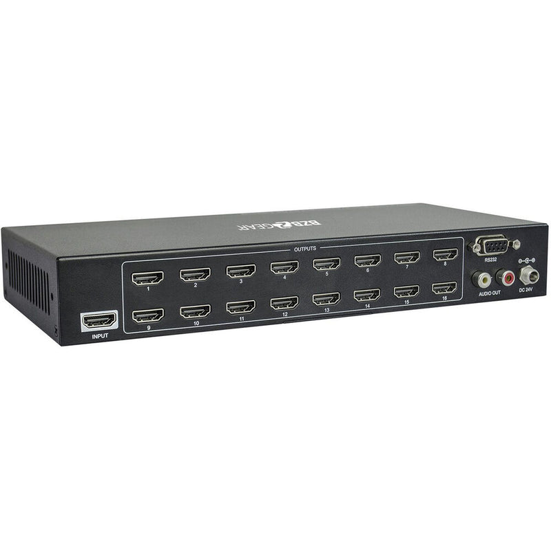 BZBGear 1x16 HDMI 2.0 Splitter with Downscaling and AOC Supported