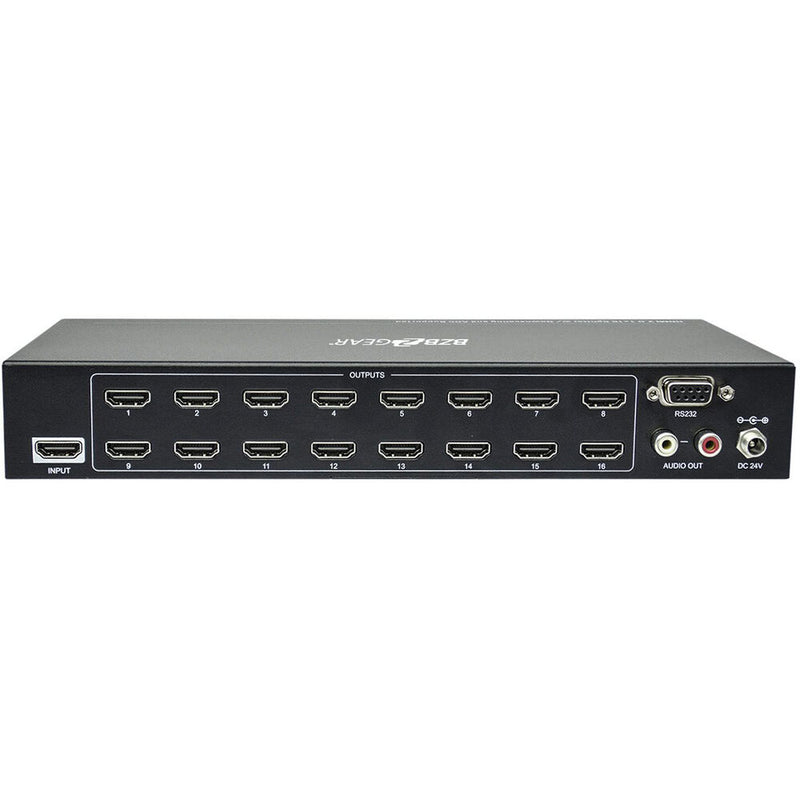 BZBGear 1x16 HDMI 2.0 Splitter with Downscaling and AOC Supported