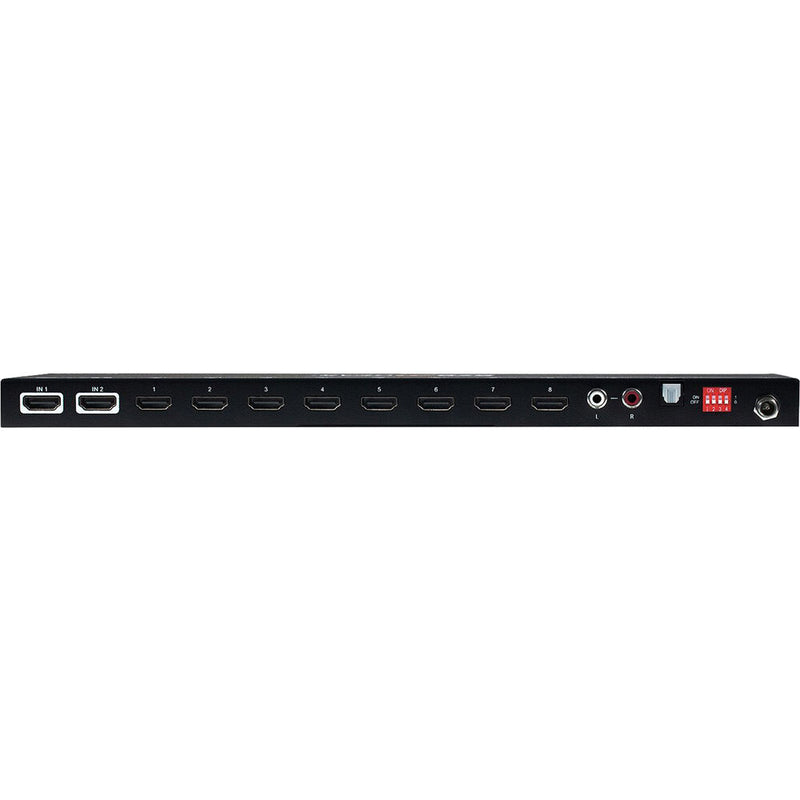 BZBGear 8-Port HDMI 4K 18Gbps 60Hz Splitter/Distribution Amplifier with CEC Turn On/Off TV