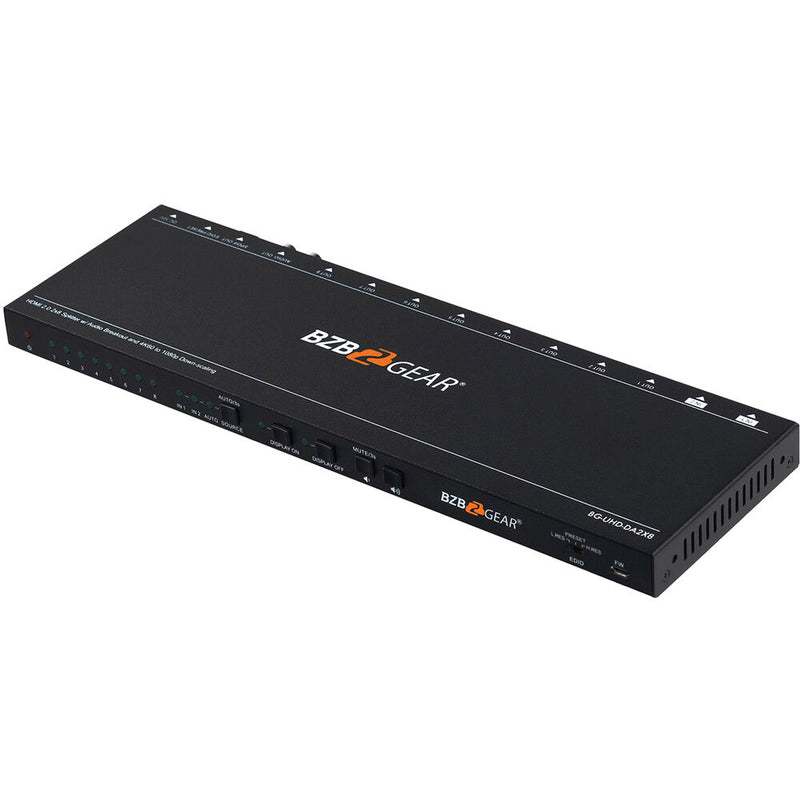 BZBGear 8-Port HDMI 4K 18Gbps 60Hz Splitter/Distribution Amplifier with CEC Turn On/Off TV