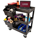 Luxor Outrigger Utility Cart Bin (2-Pack)