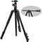 Oben Skysill ALF-6194L 4-Section Aluminum Tripod with 90&deg; Lateral Center Column and BE-117 Dual-Action Ball Head