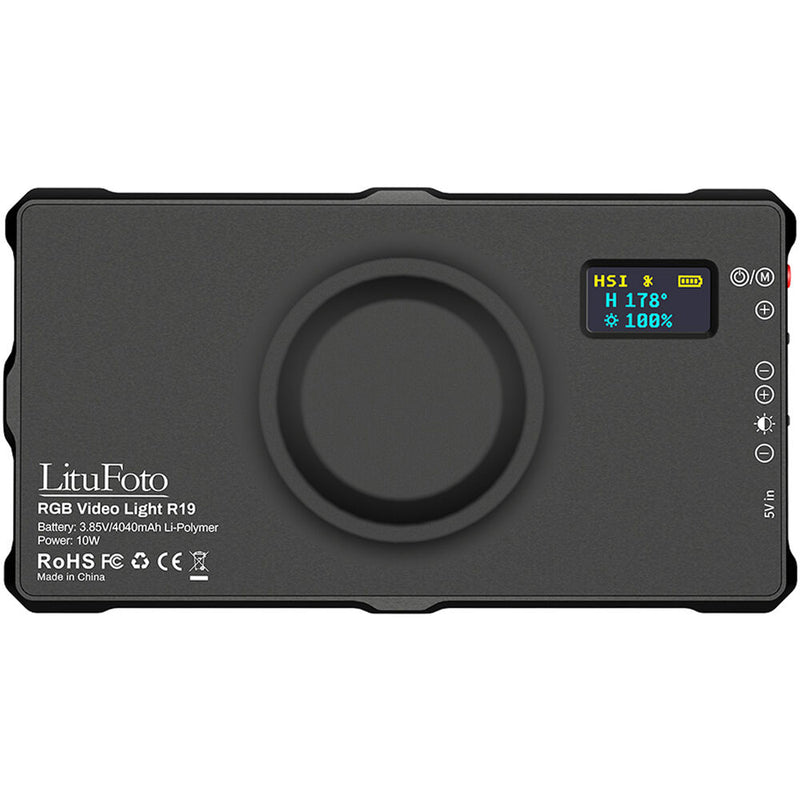 LituFoto R19 RGB LED Video Light with Magnetic Design & App Control