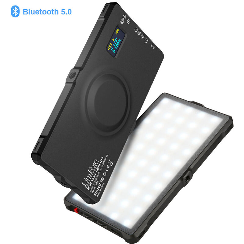 LituFoto R19 RGB LED Video Light with Magnetic Design & App Control