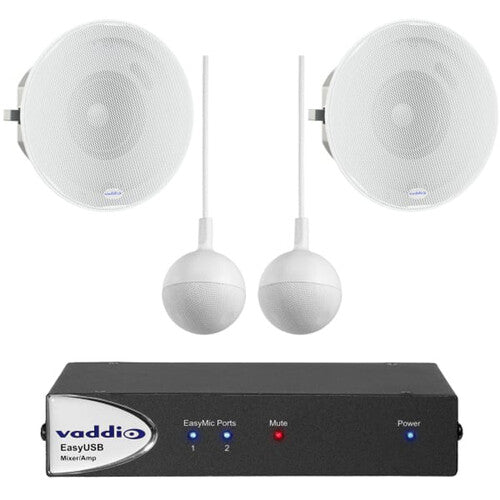 Vaddio USB Audio Bundle Audio-Conferencing System (White)