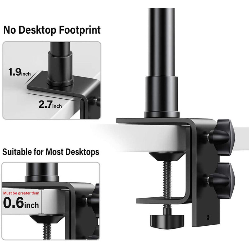 Pixel Tabletop C-Clamp Mount Stand (12.9 to 22" )