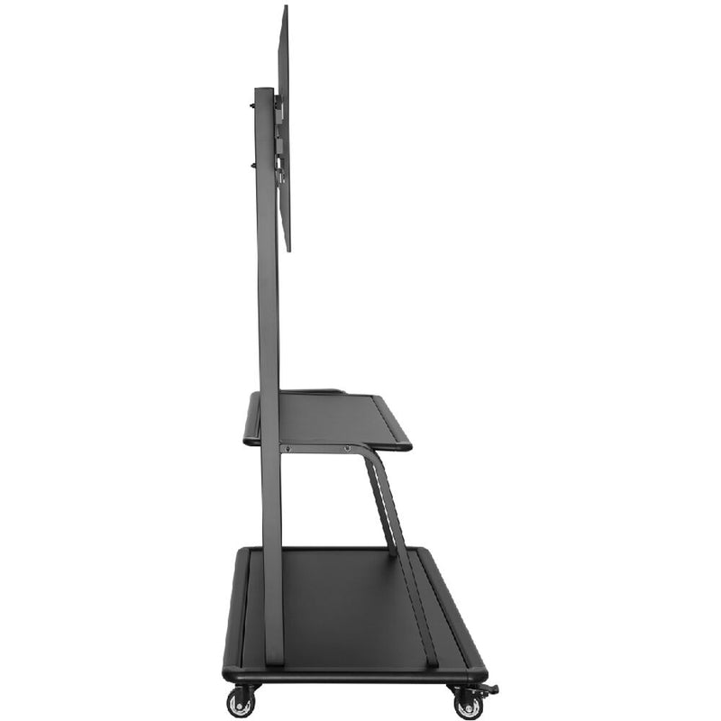 QOMO Mobile Stand with Middle Shelf for 37-100" Displays