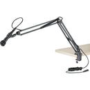 K&M 23850 Broadcast Microphone Desk Arm with Clamp