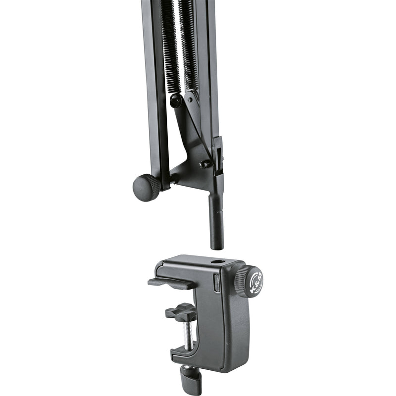 K&M 23850 Broadcast Microphone Desk Arm with Clamp