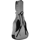 On-Stage Deluxe Acoustic Guitar Gig Bag (Charcoal Gray)