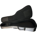 On-Stage Deluxe Acoustic Guitar Gig Bag (Charcoal Gray)