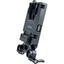 IndiPRO Tools Ultra Mini V-Mount Adapter Plate with 15mm Rod Clamp