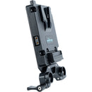 IndiPRO Tools Ultra Mini V-Mount Adapter Plate with 15mm Rod Clamp