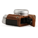 MegaGear Ever Ready Top Grain Leather Half Camera Case for FUJIFILM X100V (Brown)