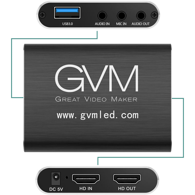 GVM 4K HDMI to USB 3.0 Video Capture Device