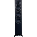 ELAC Uni-Fi Reference UFR52 Floorstanding Speaker (Satin Black with Walnut Sides, Single)
