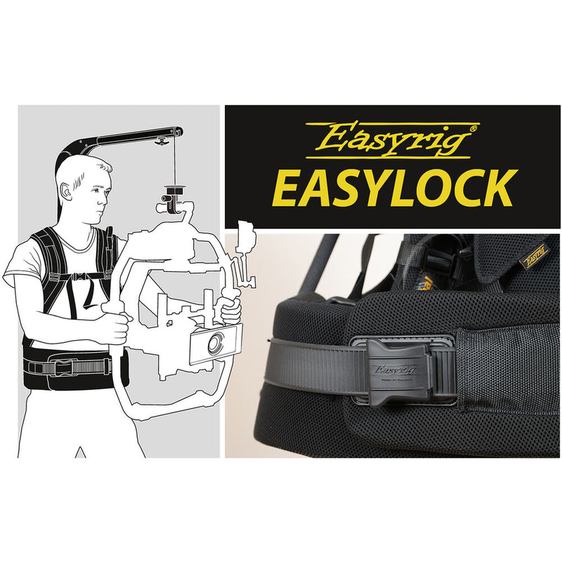 Easyrig 200N Large Gimbal Rig Vest with Standard Top Bar & Quick Release