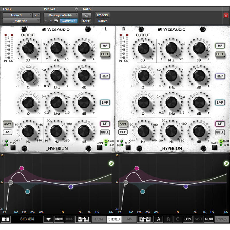 WesAudio _HYPERION 500 Series Parametric Equalizer with Digital Recall