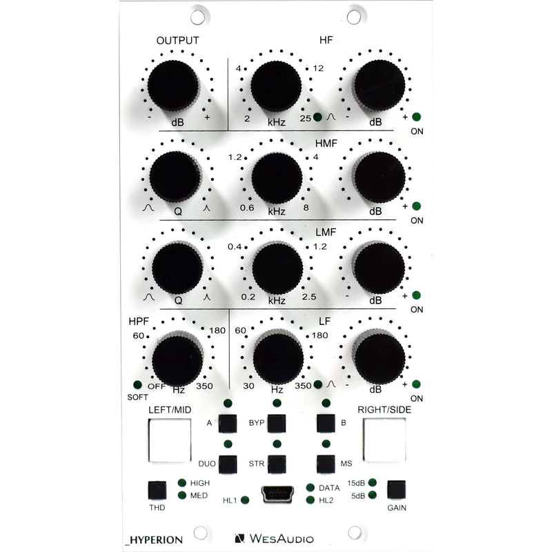 WesAudio _HYPERION 500 Series Parametric Equalizer with Digital Recall