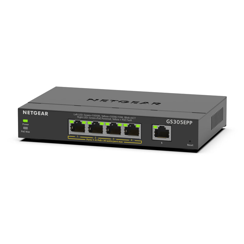 Netgear GS305EPP 5-Port Gigabit PoE+ Compliant Managed Switch