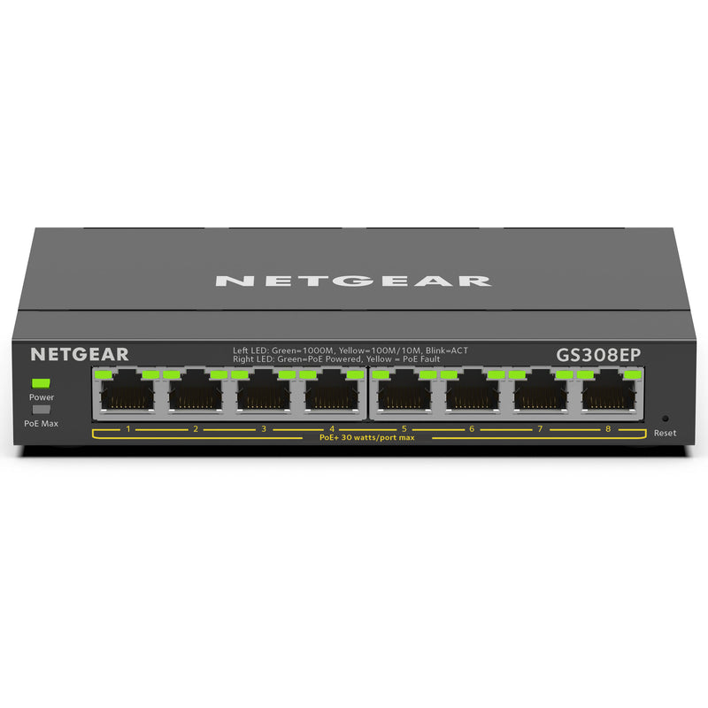 Netgear GS308EP 8-Port Gigabit PoE+ Compliant Unmanaged Switch