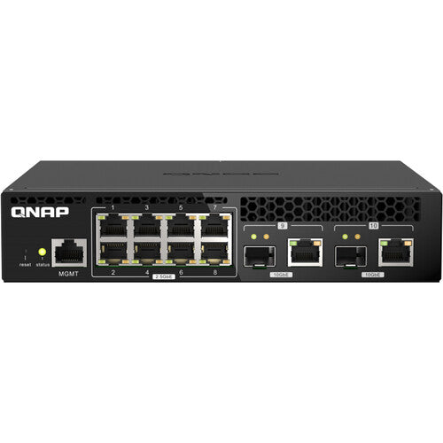 QNAP QSW-M2108R-2C 8-Port Managed Switch with SFP+ (Half-Rack)