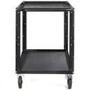 ConeCarts 1-Series Large 2-Shelf Cart with Black Moquette