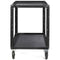 ConeCarts 1-Series Large 2-Shelf Cart with Black Moquette