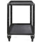 ConeCarts 1-Series Large 2-Shelf Cart with Black Moquette